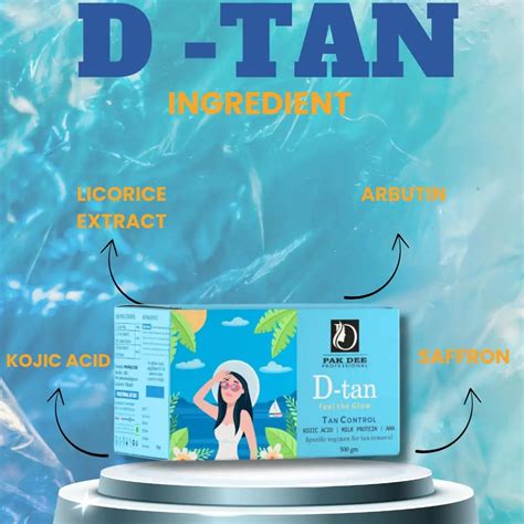 pak dee D Tan Feel The Glow Tan Control Kojic Acid Milk Protein AHA Sp ...
