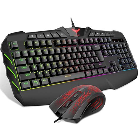 Amazon.in: Buy Havit Rainbow Backlit Wired Gaming Keyboard Mouse Combo ...