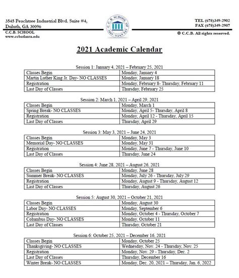 Lafayette Academic Calendar - Printable And Enjoyable Learning
