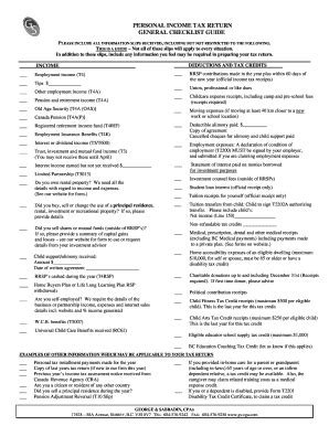 Fillable Online GENERAL CHECKLIST GUIDE Fax Email Print - pdfFiller