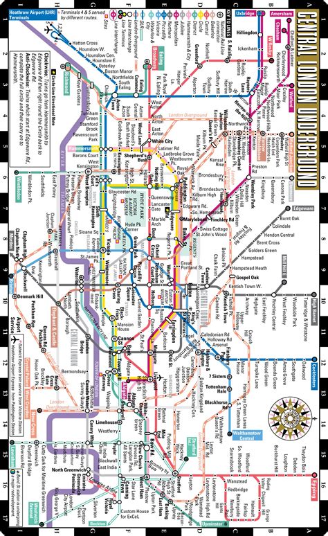 Buy Streetwise London Underground - The Tube - Laminated London Metro ...