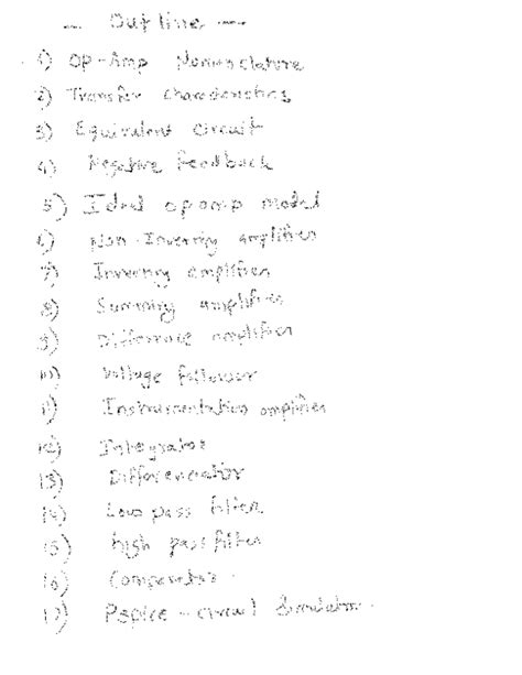 Rezultat imagine pentru Operational Amplifier Lecture Notes