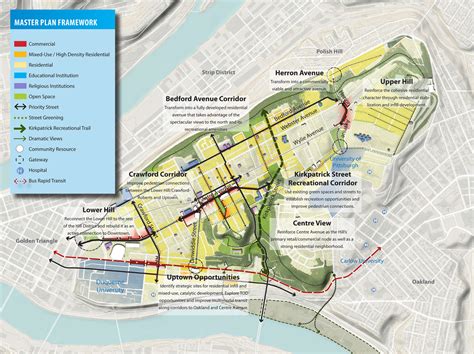 Hill District Pittsburgh Street Map