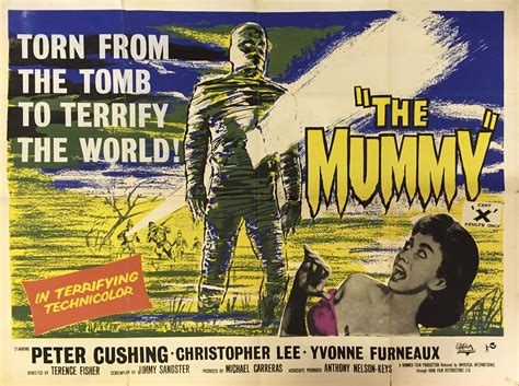 The Mummy 1959 Hammer Film poster (1960 2nd release), starring ...