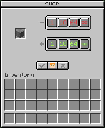Image result for Minecraft. Shop GUI