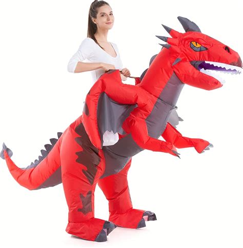 Buy HSCTEK Inflatable Ride on Adult Dragon Costume Online at Lowest ...