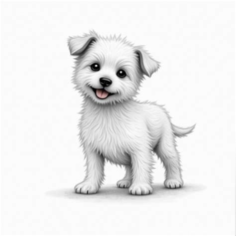 Pencil Sketch of a Small Dog | Stable Diffusion Online