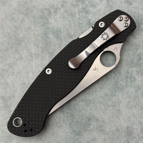 Spyderco Military 2 Compression Lock Carbon Fiber Handles Satin S90V Blade Sprint Run C36CFP2 ...