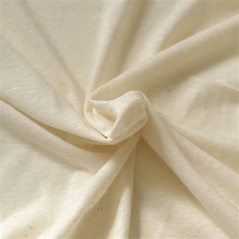 Tissu jersey bio chanvre coton écru - A&A Patrons