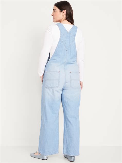 Baggy Wide-Leg Jean Overalls | Old Navy