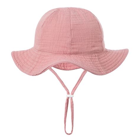 Lovskoo Infant Bucket Hat Wide Brim Baby Summer Sun Protection Floppy ...