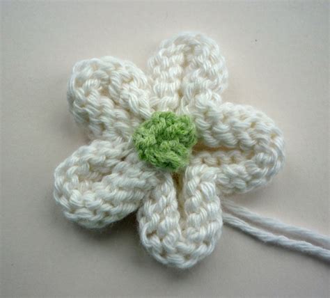 Knit Flower Tutorial 的图像结果