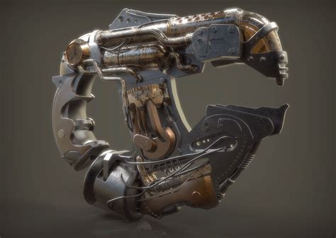 3D model Steam Punk Plasma Gun VR / AR / low-poly | CGTrader