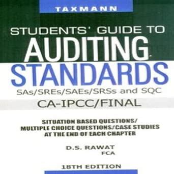 Buy Students Guide to Auditing Standards- CA- IPCC/Final Book Online at ...