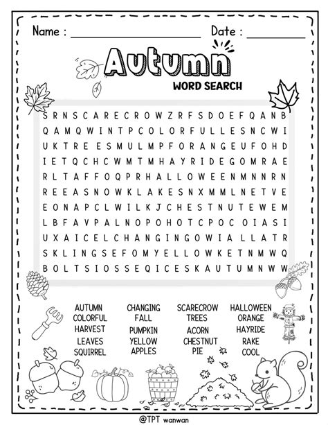 Fall worksheets – Artofit