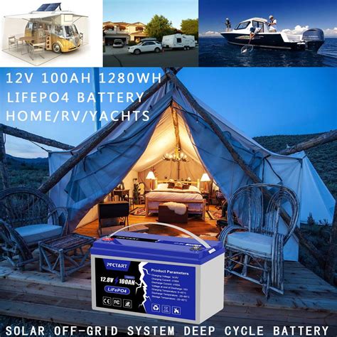 12V 100Ah LiFePO4 Lithium Battery Solar off grid | Ubuy India
