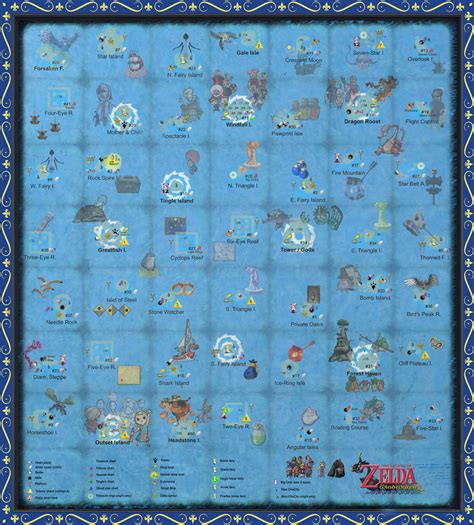 The Wind Waker Full Sea Chart w/ Pictures!!! by zantaff on DeviantArt