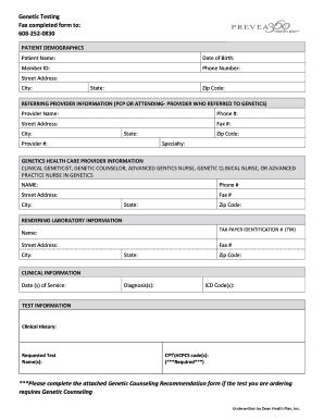 Fillable Online REFERRING PROVIDER INFORMATION (PCP OR ATTENDING ...