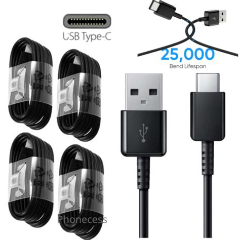 Buy USB Type C Fast Charging Charger Cable For Samsung S8 S9 S10 S20 ...