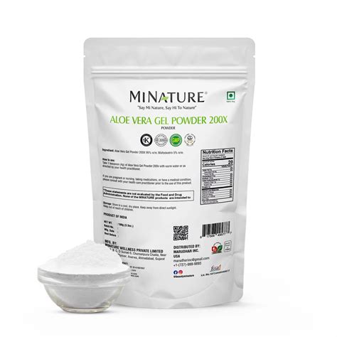 Best Aloe Vera Gel Powder (200x) For Skin And Hair Care | MINATURE ...