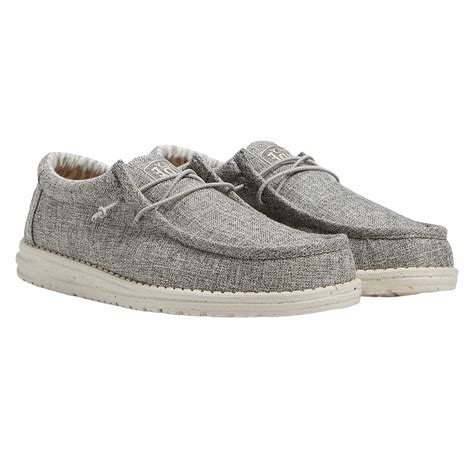Hey Dude Men's Wally Blend Iron Casual Shoes, Lightweight, Comfortable ...