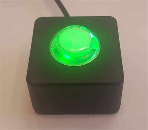 USB HID Programmable Single Button Arcade Switch w/2M Cable (Green ...