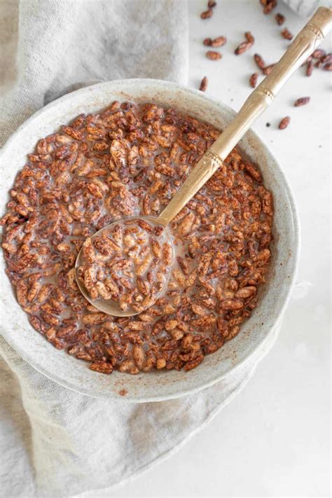 Healthy Crispy Chocolate Puffed Rice Cereal Recipe