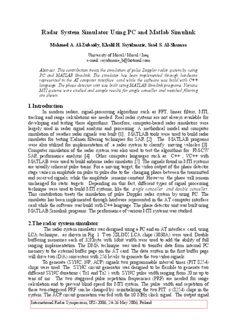 Image result for Radar System Model Simulink Tutorial