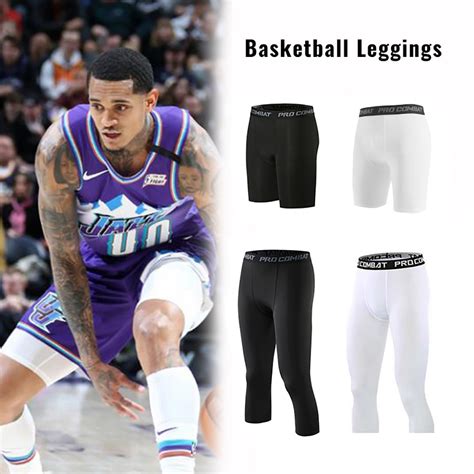 Basketball Men's Compression Leggings Supporter Capri Pants Cycling ...