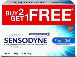 SENSODYNE Fresh Gel Buy 2 Get 1 Toothpaste - Buy Baby Care Products in ...