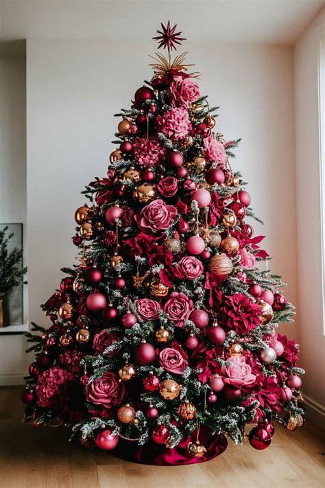 37 Creative Pink and Gold Christmas Tree Decorating Ideas