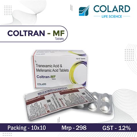 Coltran mf - Tranexamic Acid & Mefenamic Acid Tablets - Colard Life Science