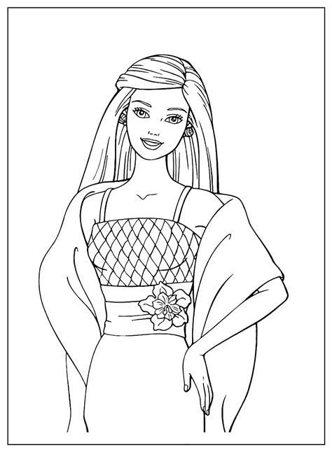 Free Coloring Pages Of Barbie - Jenny Printable