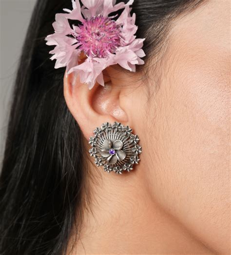 Buy 925 Silver Designer Earrings - Avyaktaa – Avyaktaa: Online Silver ...