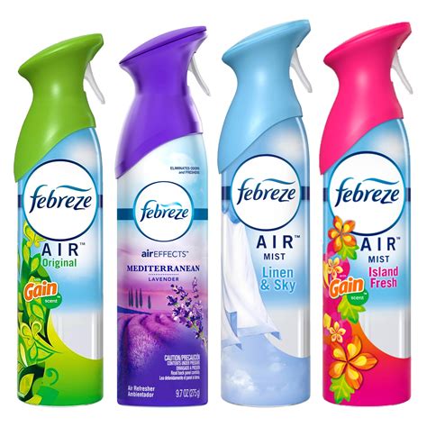 Amazon.com: Febreze Air Freshener Odor Eliminator Spray, Assorted Scent ...