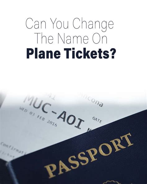 Can You Change The Name On a Plane Ticket? 2026