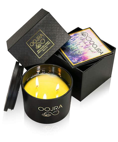 Oojra Essential Oil French Provence Lavender Scented Soy Wax Luxury ...