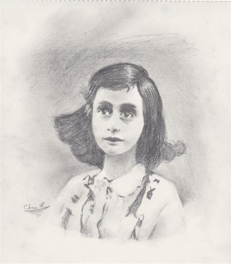 ArtStation - Drawing of Anne Frank