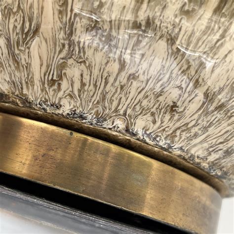 John Richard Drip Glaze Squattie Table Lamp