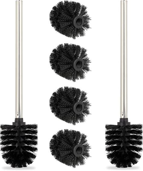 Relaxdays Toilettenbürste, 2er Set, WC-Bürste, inkl. 4 ...