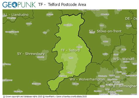 Image result for Tf Postcode Map