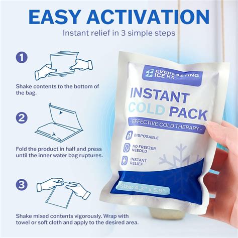 100 Pack - Instant Cold Packs - Instant Ice Packs for Injuries | Dispo ...