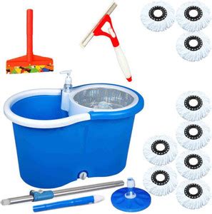 CREZON pacific dispenser mop with 9 microfibers with sink wiper with ...
