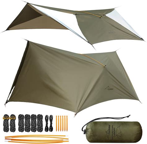 Ultralight Tarp, 14ft Hammock Rain Fly Lightweight Waterproof Camping ...