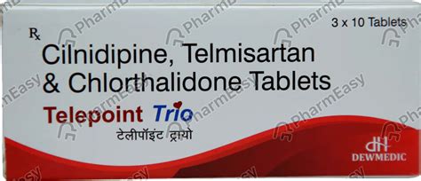 Telepoint Trio Strip Of 10 Tablets: Uses, Side Effects, Price & Dosage ...