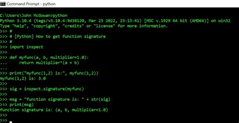 Image result for Function Signature Python