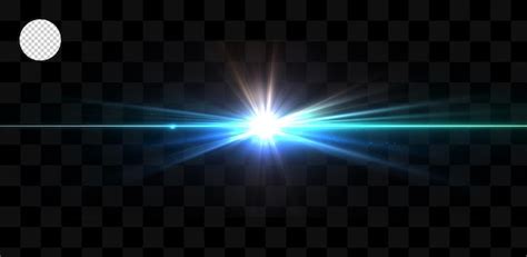 Light effect on a transparent background | Premium PSD