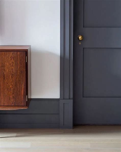 contrast trim navy grey | Doors interior, Interior door colors, Room ...