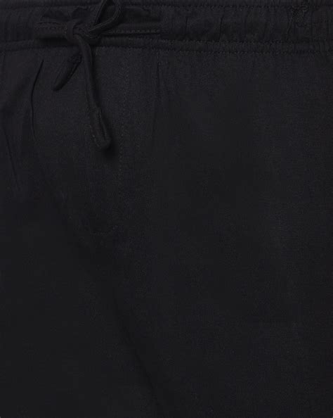 BLACK SOLID KNITTED BASIC JOGGERS – Allocate India