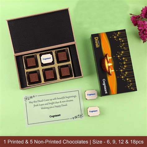 Corporate Diwali Gifts | Custom Logo Chocolates Black Box – Choco ManualART